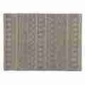 Baxton Studio Callum Modern and Contemporary Ivory and Blue Handwoven Wool Blend Area Rug 187-11859-Zoro